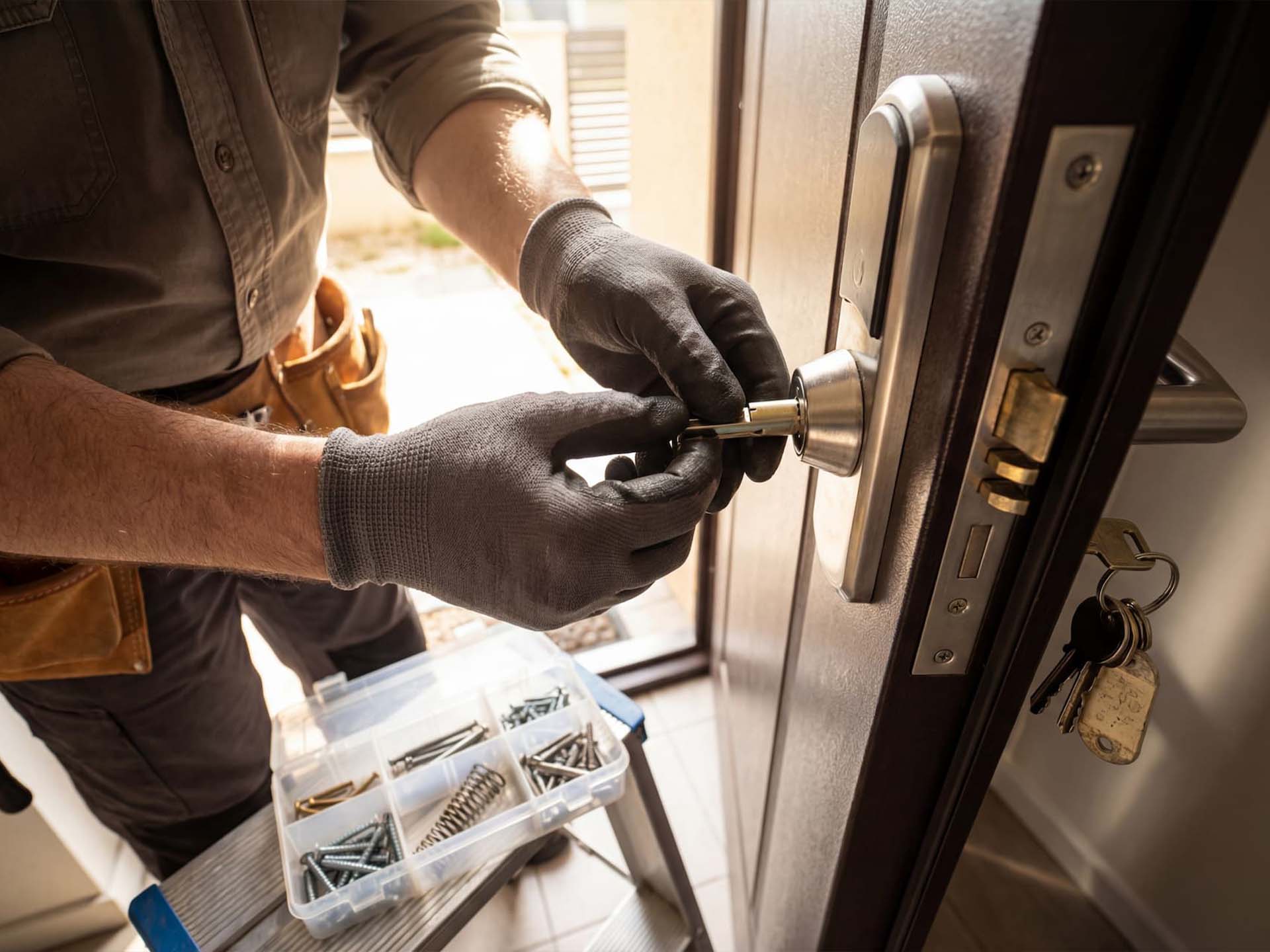 Door lock repairs and rekeying services Door lock repairs and rekeying services